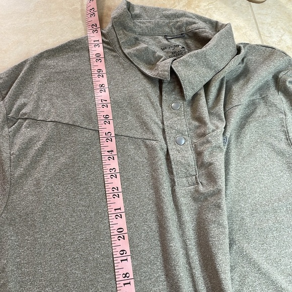 Wrangler Outdoor Polo Shirt Gray Short Sleeve XXLarge Classic Fit Performance - Picture 8 of 10